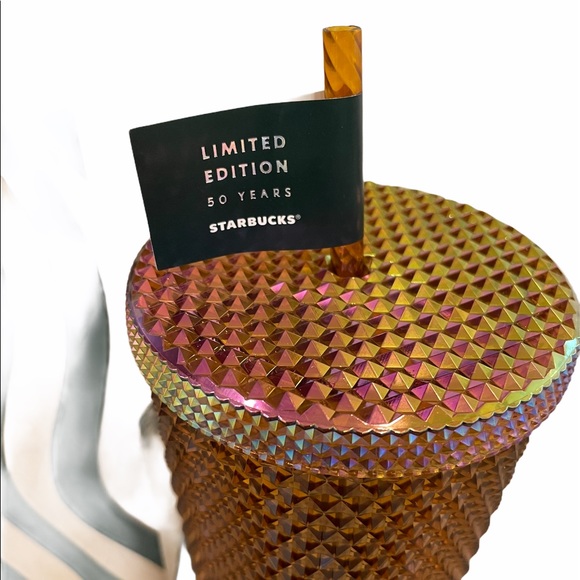 Starbucks Copper/Gold Venti Studded 50 Year Cup - Picture 2 of 2
